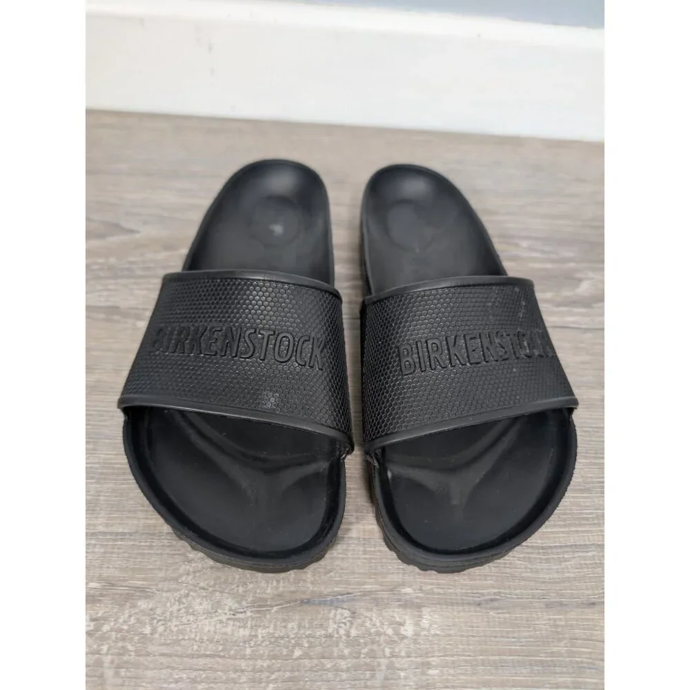 Birkenstock Barbados Essentials EVA Black Slide Sandals Unisex Women 7/Men 5